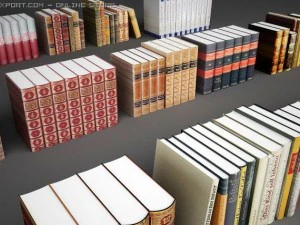 книжковий комплект 3D Модель
