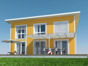 villa with garden 3D Model