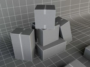 moving boxes 3D Model
