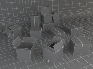 moving boxes 3D Model