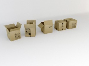 moving boxes 3D Model