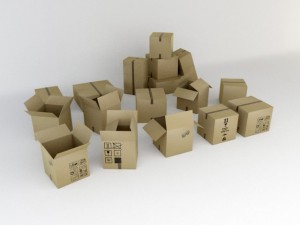 moving boxes 3D Model