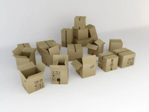 moving boxes 3D Model