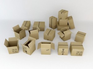 moving boxes 3D Model