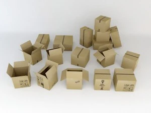 moving boxes 3D Model