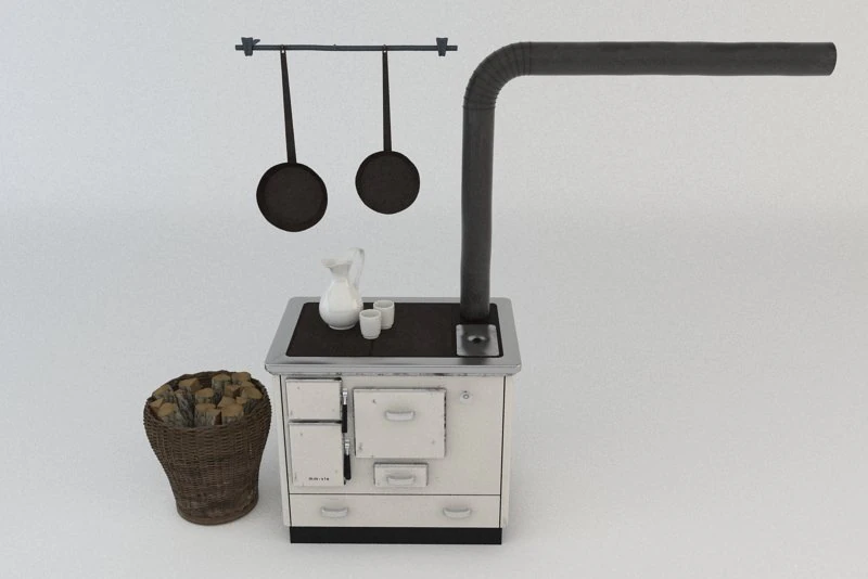 old oven 3D Model .c4d .max .obj .3ds .fbx .stl .blend