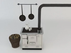 стара піч 3D Модель