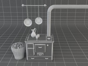 old oven 3D 模型