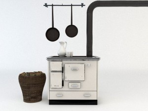 old oven 3D 模型