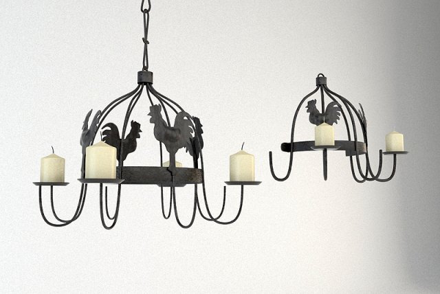2 old lamps 3D Model .c4d .max .obj .3ds .fbx .stl .blend 