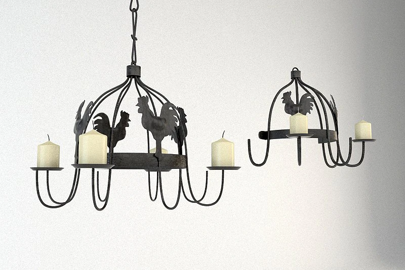 2 old lamps 3D Model .c4d .max .obj .3ds .fbx .stl .blend 
