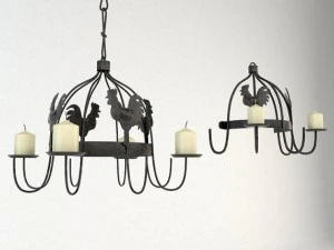 2 vecchie lampade Modello 3D