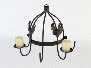 2 old lamps 3D Model