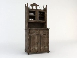 old wooden cupboard 3D Model