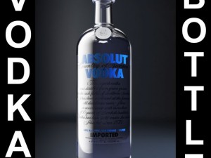 vodka bottle 3D Model