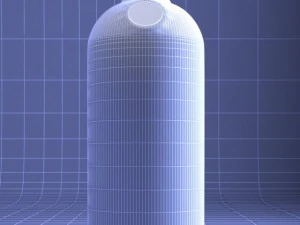 vodka bottle 3D Model