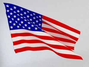 animated flag 3D Model