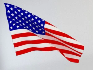 animated flag 3D Model