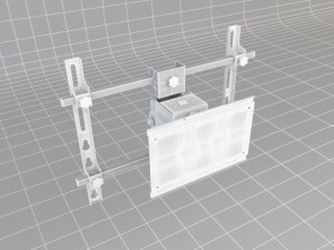 tv wall mount 2 3D Model
