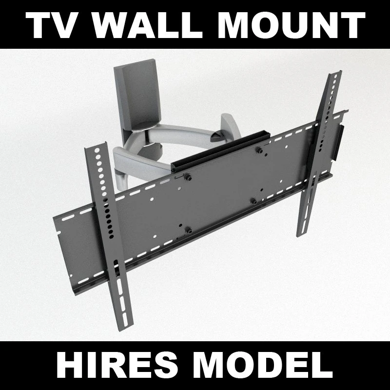 tv wall mount 3D Model .c4d .max .obj .3ds .fbx .stl .blend