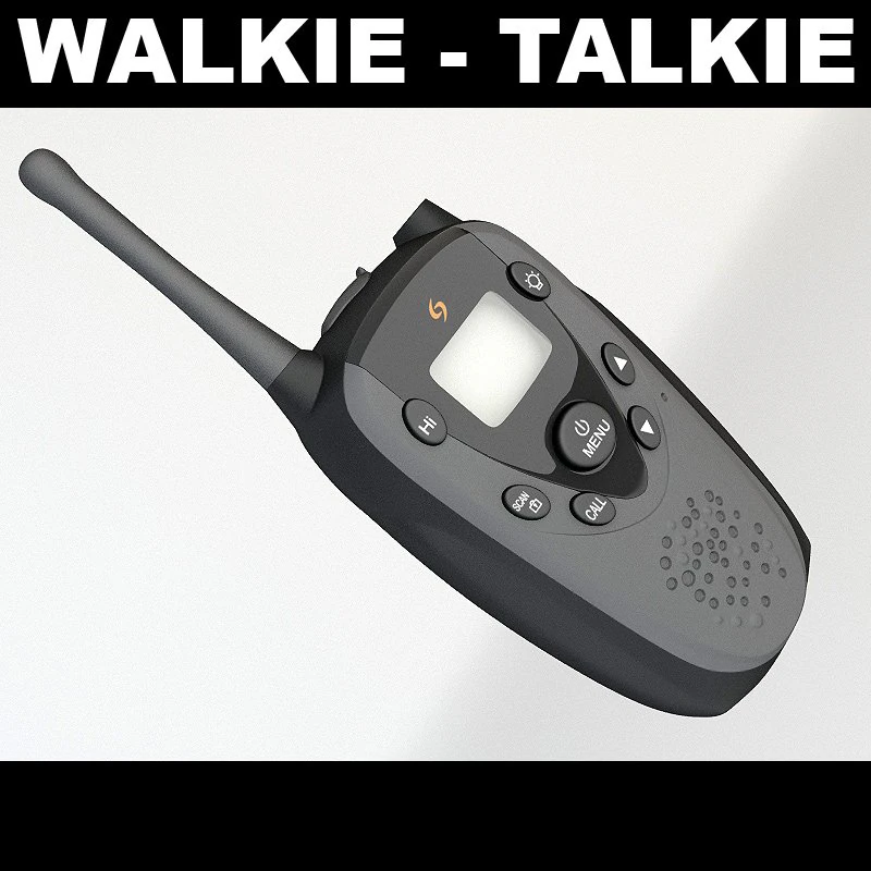 walkie talkie 1 3D Model .c4d .max .obj .3ds .fbx .stl .blend 