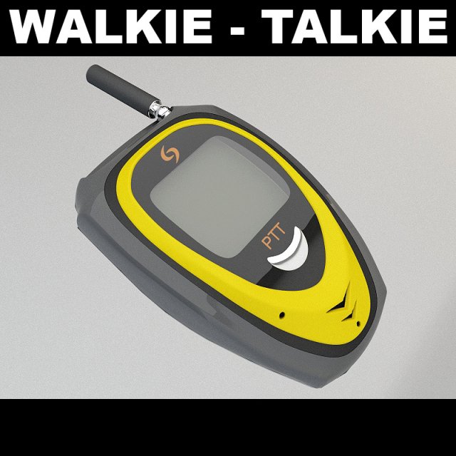walkie talkie 2 3D Model .c4d .max .obj .3ds .fbx .stl .blend 