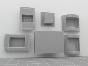 fireplace collection 3D Model