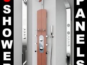 3 shower panels 3D Model