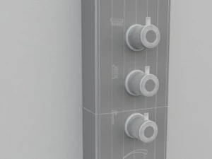 3 shower panels 3D Model