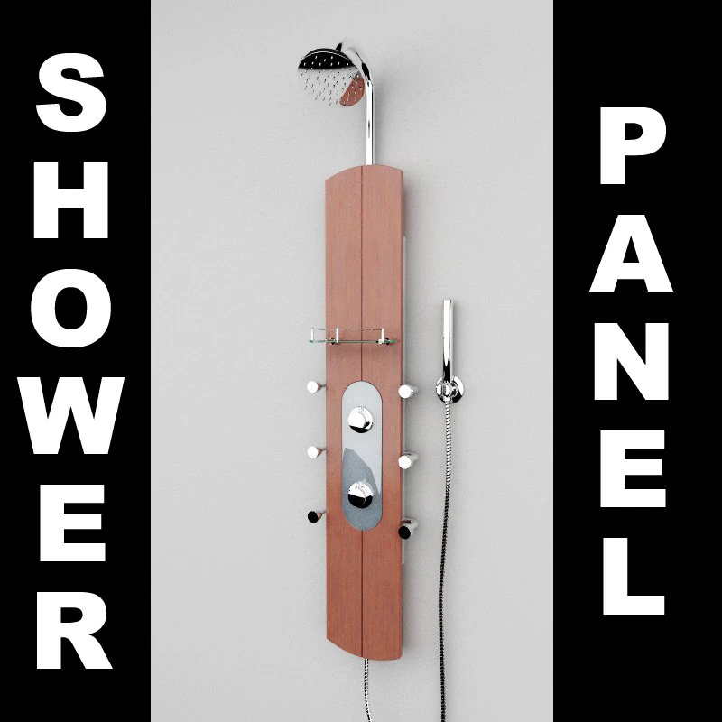 shower panel 1 3D Model .c4d .max .obj .3ds .fbx .stl .blend 