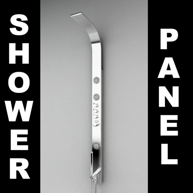 shower panel 2 3D Model .c4d .max .obj .3ds .fbx .stl .blend 