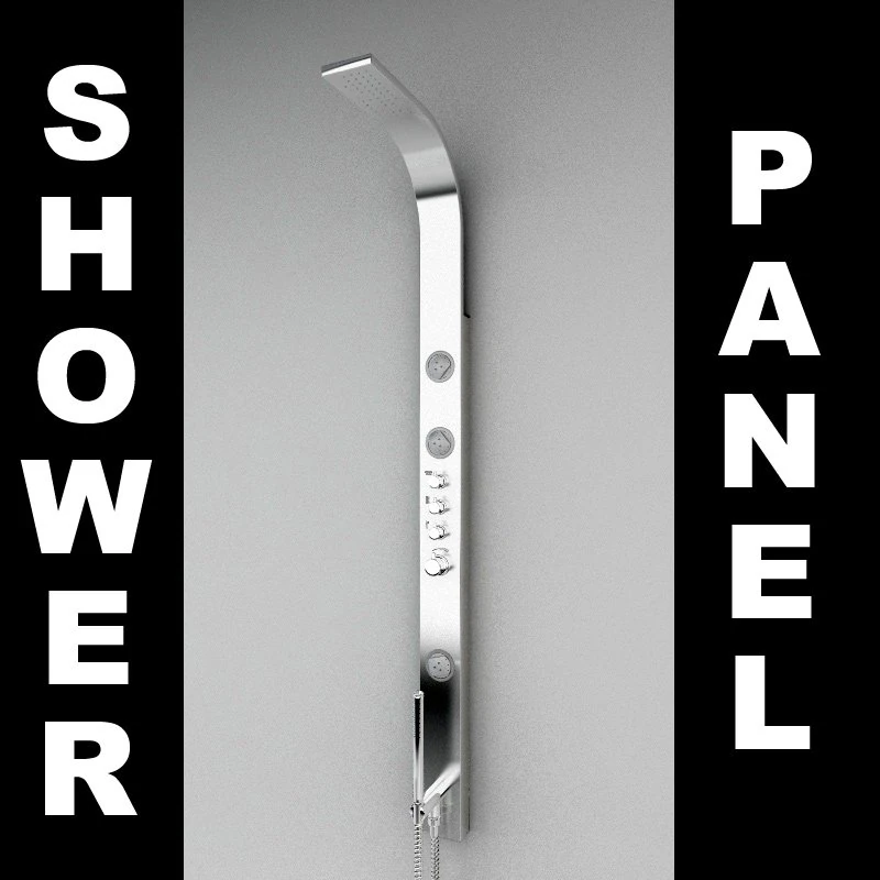 shower panel 2 3D Model .c4d .max .obj .3ds .fbx .stl .blend 