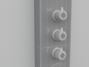 shower panel 3 3D Model