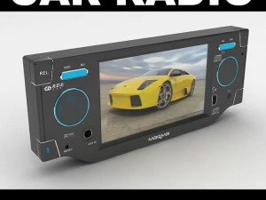 汽车收音机3 3D 模型