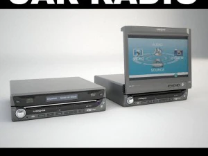 r&aacute;dio do carro 1 Modelo 3D