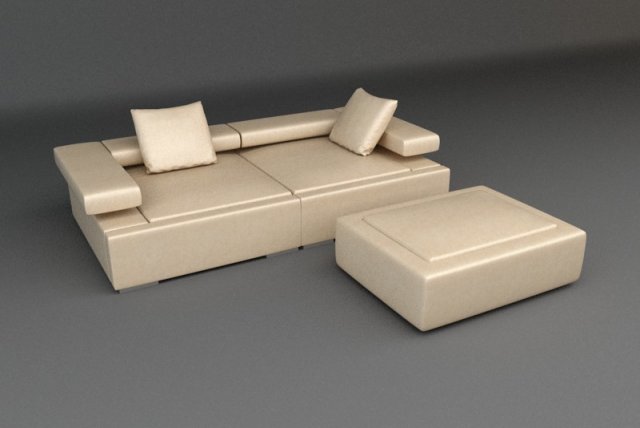 sofa 3 3D Model .c4d .max .obj .3ds .fbx .stl .blend 