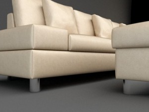 sofa 4 Modello 3D