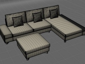 sofa 4 Modello 3D
