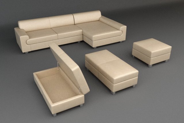 sofa 7 Model 3D .c4d .max .obj .3ds .fbx .stl .blend 