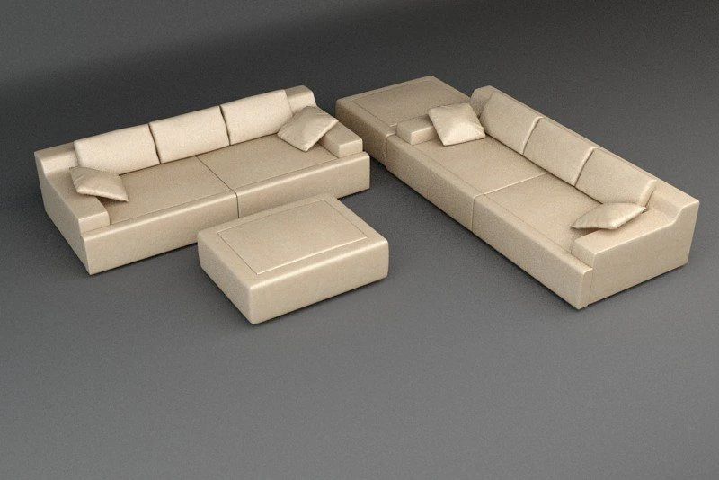 sof&aacute; 21 Modelo 3D .c4d .max .obj .3ds .fbx .stl .blend 