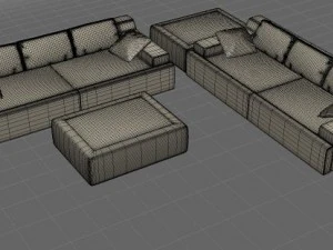 sof&aacute; 21 Modelo 3D