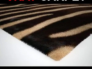rug zebra 3D Model