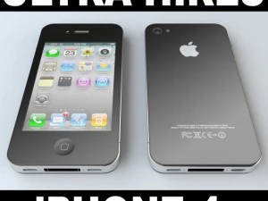 ultra hires apple iphone 4 3D Model