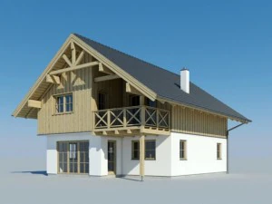 木造住宅 3Dモデル