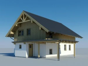 wooden house 3D Model