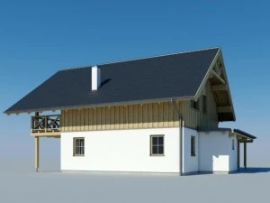 wooden house 3D Model
