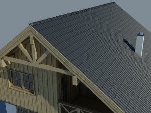 wooden house 3D Модель