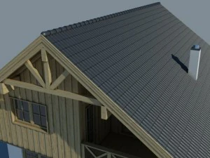 wooden house 3D Model