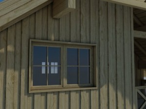 wooden house 3D Модель