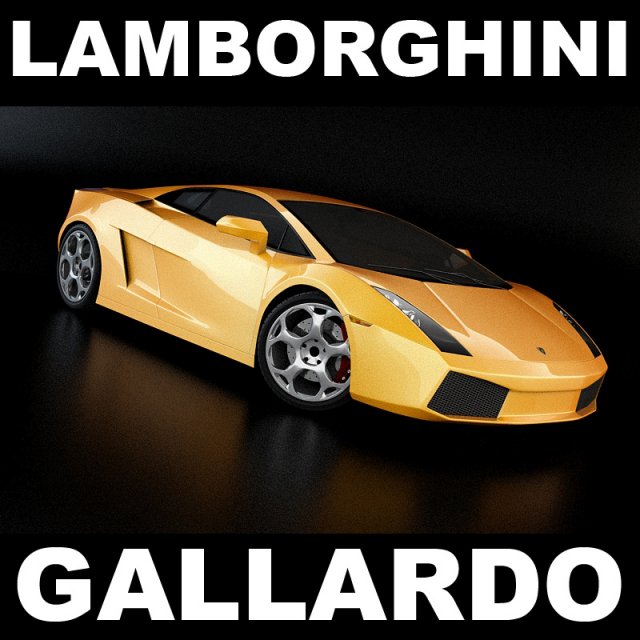 lamborghini gallardo 3D 模型 .c4d .max .obj .3ds .fbx .stl .blend 